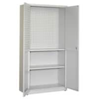 Armoire Ceha Métal 2 Étagères Verrouillable 1000 x 450 x 1950 mm Blanc