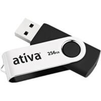 Clé USB Flash Drive 2.0 Ativa OFD1083097 256 Go Argenté, noir
