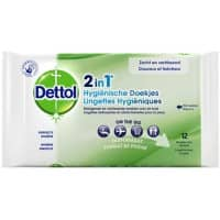 Lingettes nettoyantes Dettol 2in1 12 Unités