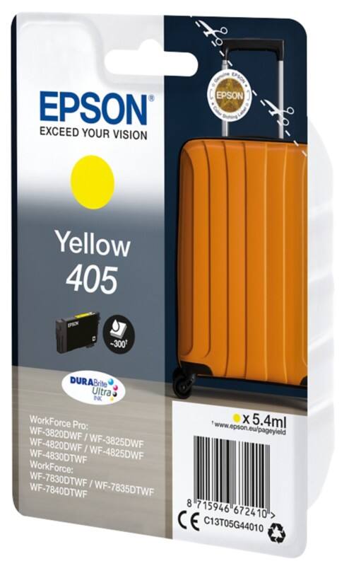 Cartouche jet d'encre Epson 405 D'origine C13T05G440 Jaune