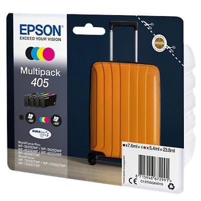 Epson 405 Origineel Inktcartridge C13T05G640 Zwart, cyaan, magenta, geel Multipack 4 Stuks