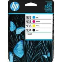 HP 934/5 originele inktcartridge 6ZC72AE zwart, cyaan, magenta, geel multipak 4 stuks