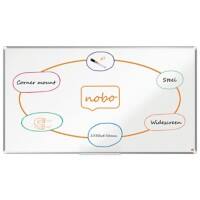 Tableau blanc Nobo Premium Plus widescreen 1915373 montage mural magnétique acier laqué 155 x 87 cm