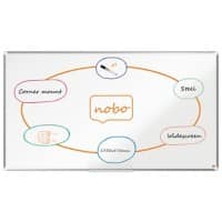 Tableau blanc Nobo Premium Plus Montage mural Magnétique Acier laqué 155 x 87 cm
