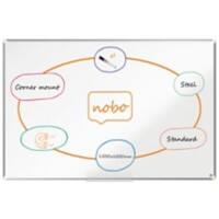 Tableau blanc Nobo Montage mural Magnétique Acier Laqué 150 (l) x 100 (h) cm