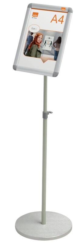 Présentoir sur pied Nobo A4 Argenté