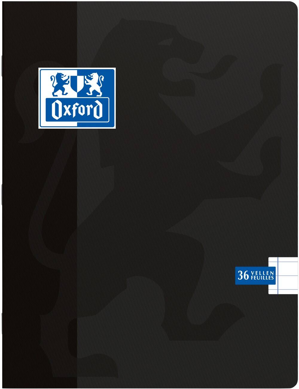 Cahier Oxford Ligné 5:4 A4 21x14,8 cm 36 feuilles Noir