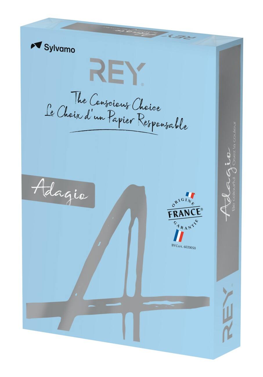Rey gekleurd print-/ kopieerpapier A4 120 gram Helderblauw 250 vellen