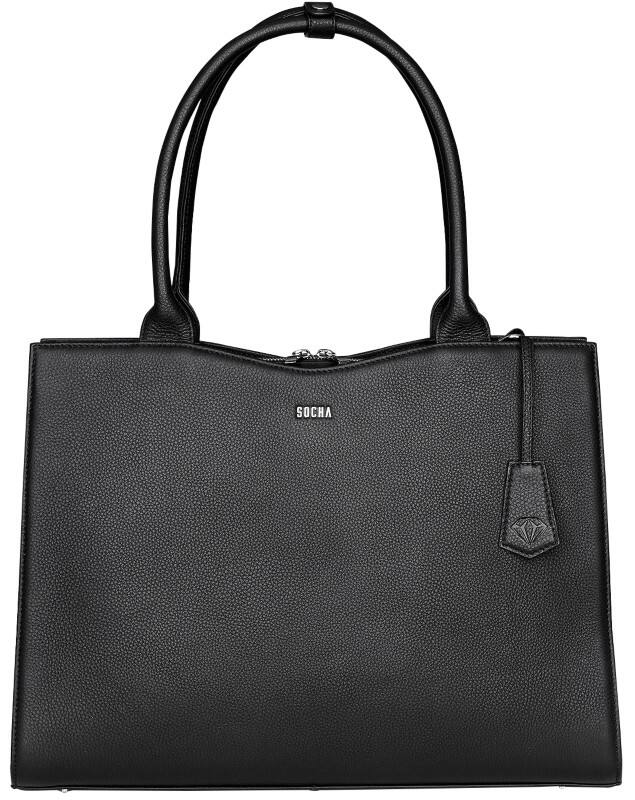 Sac pour ordinateur portable SOCHA Diamond 15,6" 44 x 13 x 31 cm Cuir Noir