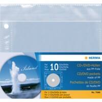 HERMA 7686 CD-DVD hoesjes 145 x 135 mm Doorzichtig 5 Stuks