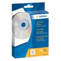 Pochettes pour CD/ DVD HERMA 1144 124 x 124 mm Blanc 25 unités