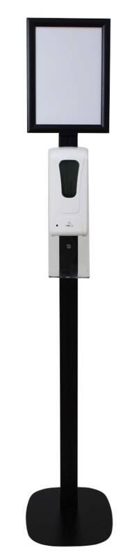 Desinfectiezuil Sensormatic Aluminium Vrijstaand Zwart