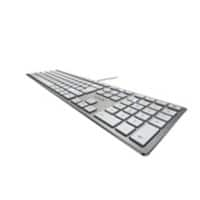 CHERRY Toetsenbord Bedraad QWERTZ (DE) Zilver KC 6000 SLIM