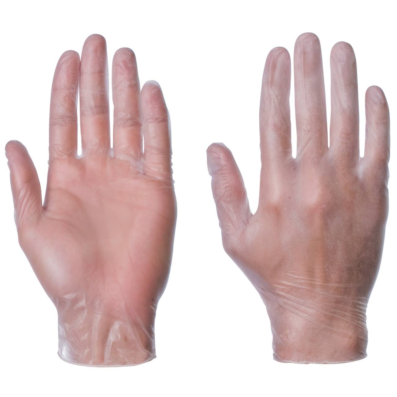 Gants Sans poudre Vinyle Taille S Transparent 100 Unités