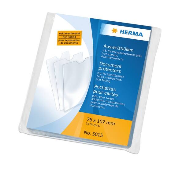 HERMA documenthoes 5015 transparant PP (polypropeen) 10,7 x 7,6 cm 25 stuks