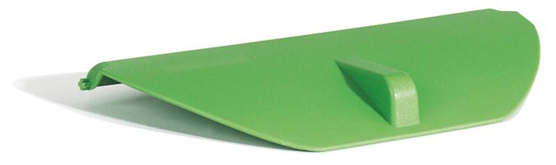 Couvercle pour poubelle semi-circulaire Exacompta 43915D Vert Plastique 20 x 200 x 95 mm