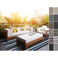 Casa Pura Buitenkleed Matera Polyester, vinyl Beige 10000 x 1800 mm
