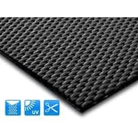 Tapis d’extérieur Casa Pura Padua Polyester, vinyle Noir 2 000 x 600 mm