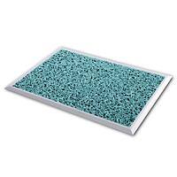 PROFESSIONAL LINE droogloopmat Hygienic Aluminium, Vinyl turquoise 830 x 530 mm