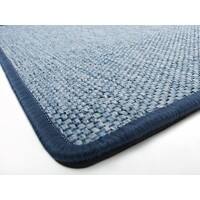 Tapis FLOORDIREKT STEP Sabang Bleu Coton, PET, PP 1 000 x 660 mm