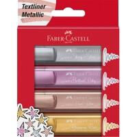 Surligneur Faber-Castell Metallic TL 46 Assortiment Tracé 1 mm, 2 mm, 5 mm 4 unités