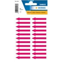 Étiquettes universelles HERMA 4143 Adhésif Rouge fluo 38 x 7 mm 4 Paquets de 22 Étiquettes