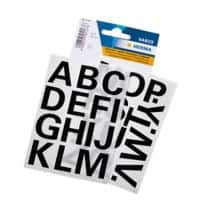 Lettres autocollantes HERMA 4167 A-Z 25 mm Noir 2 Feuilles de 28 Étiquettes