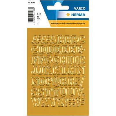 Viool Politiek De daadwerkelijke HERMA 4183 Letter A-Z Etiketten 12 mm Goud 10 Pak van 560 Etiketten |  Viking Direct BE