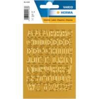 Lettres autocollantes HERMA 4183 A-Z Dorées 12 mm 1 Feuille de 56 Étiquettes