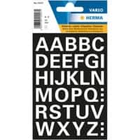 HERMA 15557 Letter A-Z Etiketten 15 mm Wit 10 Pak a 2 vellen a 36 per vel. Totaal 360 Stickers