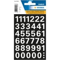 Chiffres autocollants HERMA 15558 0-9 15 mm Blanc 10 paquets de 360 étiquettes 15558-10