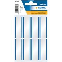 Badges nominatifs autocollants HERMA 1903 Blanc, bleu 54 x 19 mm Rectangulaire 10 paquets de 160 étiquettes 1903-10