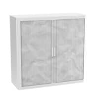 Armoire à rideau Paperflow PP (Polypropylène) 2 Étagères Verrouillable 1100 x 415 x 1040 mm Blanc