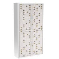 Armoire basse à rideaux Paperflow Ethnic Assortiment 1100 x 415 x 2040 mm