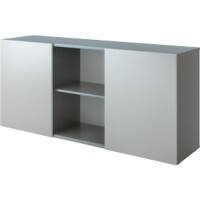 Armoire Hammerbacher Aggloméré 1 Étagère 1600 x 420 x 748 mm Argenté, graphite