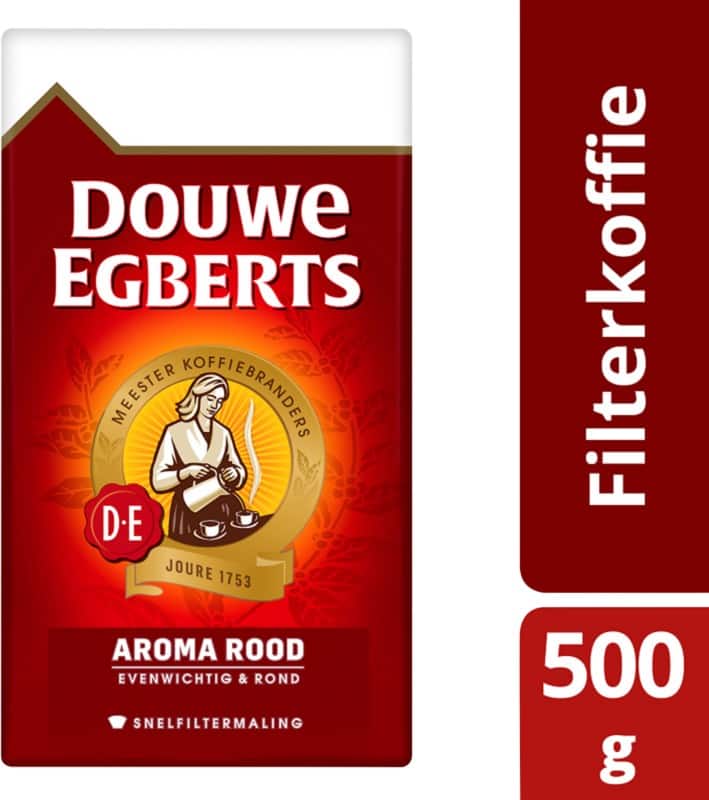 Douwe Egberts Aroma rood Snelfilterkoffie 500 g