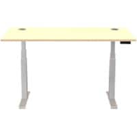 Bureau assis-debout Cambio Brun clair 1 800 x 800 x 645 - 1 305 mm