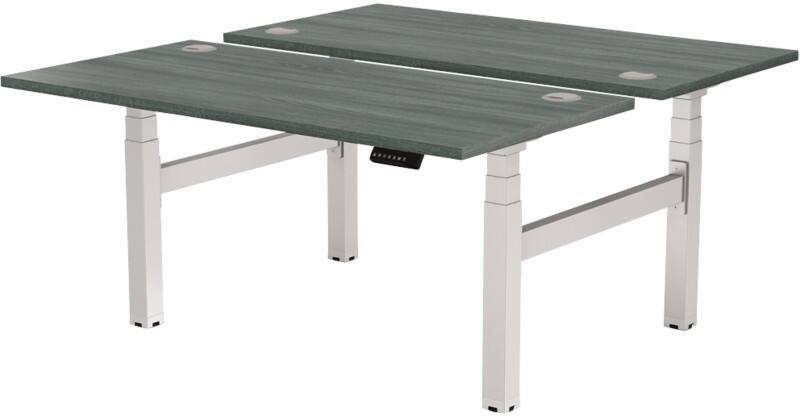 Fellowes Cambio Elektrisch Hoogteverstelbaar Zit-sta-bureau Rechthoekig Eiken T-Voet 1.699 (B) x 1.470 (D) x 1.305 (H) mm MDF (Medium-density fibreboard), PVC (Polyvinylchloride), Staal