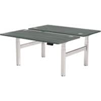 Bureau assis-debout Cambio Fellowes 9773001 Dos-à-dos Gris 1 400 x 800 x 645 - 1 305 mm