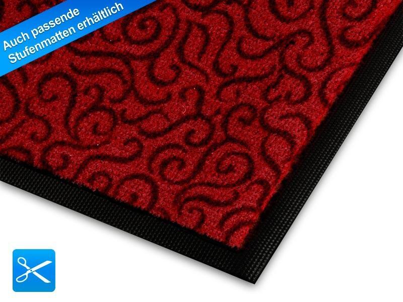 Tapis d’entrée FLOORDIREKT STEP Brasil Bordeaux PA (Polyamide), PVC (Polychlorure de vinyle)