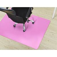 FLOORDIREKT PRO Stoelmat voor harde vloer PP Roze 1200 x 750 mm