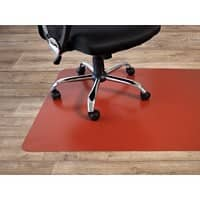 Tapis protège-sol Floordirekt Pro pour sols durs Rouge PP 1500 x 1200 mm