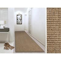 FLOORDIREKT STEP Vloerkleed Sylt Sisal Bruin 1000 x 660 mm