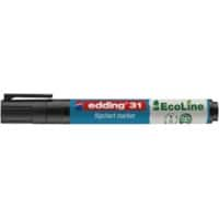 edding EcoLine 31 Flipovermarker Medium Ronde punt 1,5-3 mm Zwart Navulbaar Waterbestendig