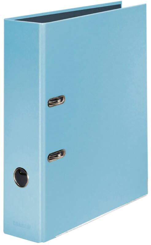 Falken Pastel Color Breed Classeur A4 80 mm Hemelsblauw 2 Ringen Karton Glanzend