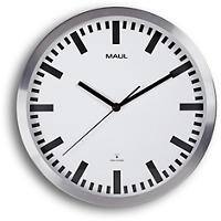 Horloge murale MAULpilot Analogique Maul Argenté, blanc 30,5 x 30,5 x 30,5 x 4,7 cm