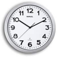 Horloge murale MAULstep Analogique Maul Argenté, blanc 35 x 35 x 35 x 5 cm