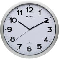 Maul Horloge murale MAULstep 40 cm Argent, blanc