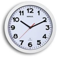 Maul Horloge murale MAULstep 30 x 2,5 cm Argent, blanc