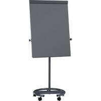 Chevalet de conférence MAULoffice B1 Anthracite Base ronde Avec 5 roulettes Magnétique Auget pour stylos